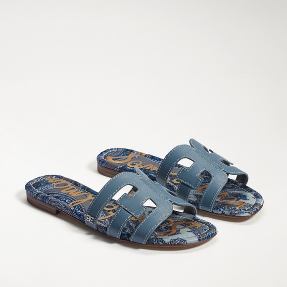 Sam Edelman Bay Slide Sandal Size 10 Blue - Picture 2 of 10